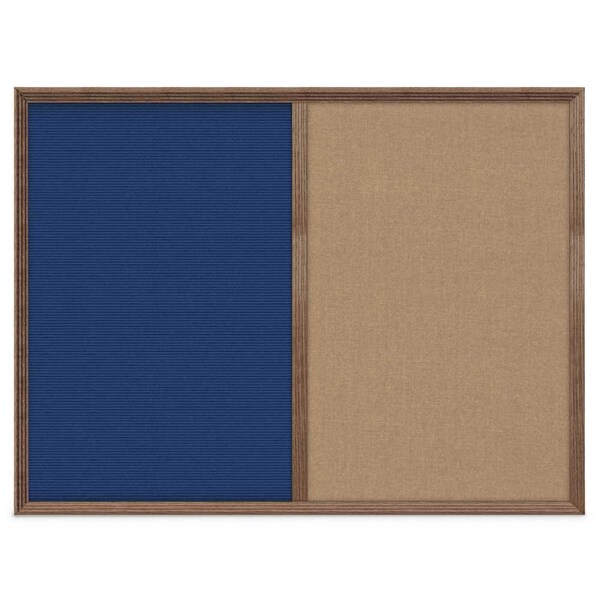 Enclosed Corkboard, 1 Door, 72"x36", 4" Fra, UV3425-BRONZE-SURF